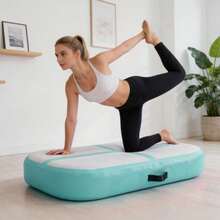Inflatable Gymnastics Mat 100*60*20cm Air Tumbling Track For Yoga Fitness Dance Taekwondo Back/Front Flips Fall Protection Training Mat - Green - View 5