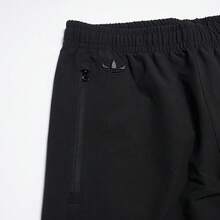 Adidas 男士休闲运动抽绳腰编织裤，舒适百搭，适合日常穿着，春秋季节皆宜。 - 黑色 - 查看 2