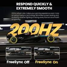 GAWFOLK 30" FHD 200Hz Curved Gaming Monitor | Immersive 1500R Ultrawide Screen, 1ms Response Time, AMD FreeSync Premium | 1920x1080 Computer Monitor For PC Gaming, Home Office & Cinematic Entertainment | Low Blue Light & Flicker-Free Technology For All-Day Comfort | Best Value All-In-One Gaming & Productivity Monitor | The Ultimate Holiday Gift To Elevate Any Setup [Monitor, Monitor Gaming, Gaming Monitor, Computer Monitor, PC Monitor, Portable Monitor, TV Alternative] - US A Type Plug(110-127V) - View 12