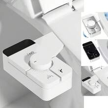 Ultra-Thin Self-Cleaning Cold Water Spray Bidet Toilet Attachment, With Dual Nozzle Design For Female & Rear Cleansing, Best Christmas Gift, White/Silver - A - View 2