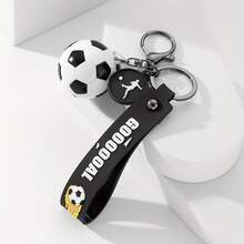 1pc Men's Resin Football Keychain Pendant, Suitable For Gift Giving, Football Enthusiast Keychain - Multicolor - View 8