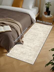 1pc Bohemian Style Brown Area Rug, Washable Non-Slip Faux Wool, 1160g/M² For Living Room Bedroom Kitchen Office Entryway - Brown - View 15