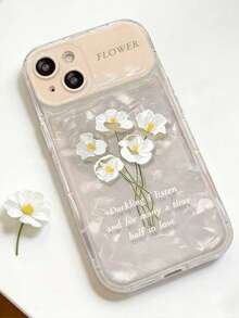 适用于苹果15promax手机壳，苹果13防摔，12可爱，11pro透明XS/XR花束 - 無色 - 查看 1
