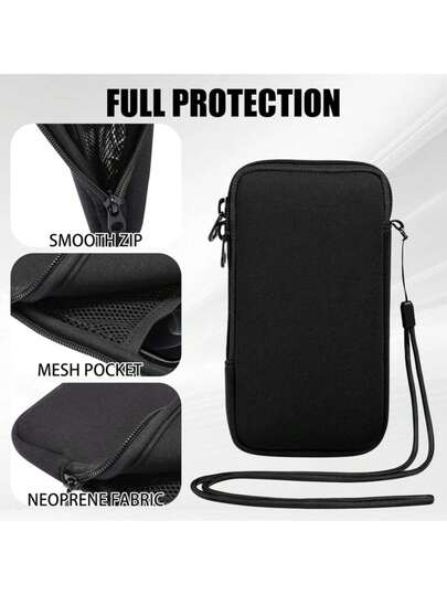 防水氯丁橡胶手机钥匙扣防震收纳袋，户外小容量便携时尚手提包，防水零钱包