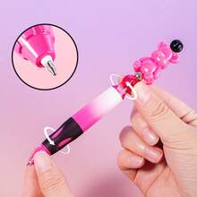 2支/盒 中性色圆珠笔，趣味DIY串珠旋转笔，多功能简约考试书写文具笔（学生适用） - 中性筆 - 查看 6