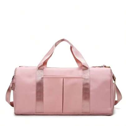 Large Capacity Waterproof Gym Bag For Women Men With Shoes Compartment Wet Pocket Travel Duffel Bag