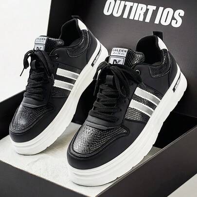 Giày thể thao nam đế bằng buộc dây phối màu Niche, giày casual thoải mái, đa năng, làm từ da lộn, thoáng khí, chống trơn trượt, nhẹ, giày casual thể thao ngoài trời cổ điển dành cho nam mùa xuân/thu.