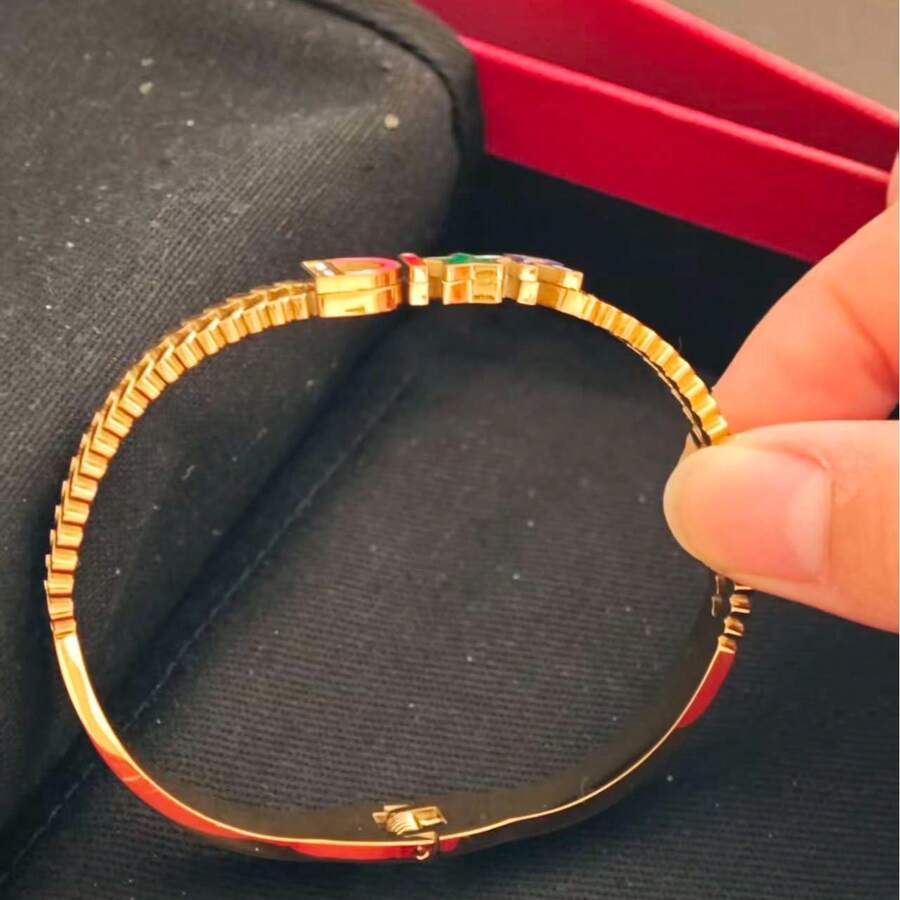 1pc Fashion Minimalist Stainless Steel Star Letter Bracelet For Women Daily Wear - Star Letter Bracelet - View 1