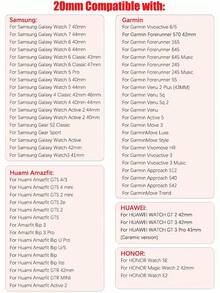 1PC Fashion Black Stainless Steel Watch Band Compatible With Samsung Smart Watch Universal 20mm 22mm Watch Strap Compatible With Samsung Galaxy Watch 3 42mm 46mm Compatible With Galaxy Active 2 40mm/44mm Compatible With Watch Gt2,Watchband For Smart Watch,Bracelet Galaxy Watch - Black - View 11