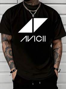 Símbolo geométrico blanco que expresa energía moderna y equilibrio interior inspirado en la música electrónica con un toque urbano que refleja confianza y libertad personal ideal para espíritus creativos camiseta de hombre - Negro - Ver 8