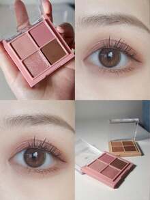 Rom&nd Better Than Eyes 02 Dry Rose Eyeshadow Palette, Basic Eyeshadow Palette, 4 Colors In Natural Daily Tones, Velvety Texture, Easy To Apply, Rich Color, Matte And Shimmer Finish, High Pigmentation, Long-Lasting And Smudge-Proof, Korean Cosmetics, Korean Makeup, Gift - 02 Hoa hồng khô - Xem 9