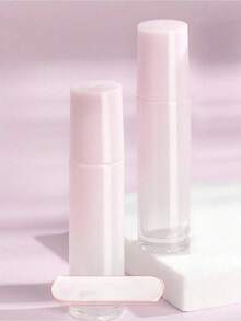 1pc Light Pink Ombre Glass Roller Perfume Bottle, Refillable Fragrance Container, Thick Glass Cosmetic Tool - View 5