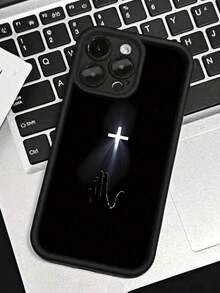 Apple Jesus 1 件黑色十字图案加固防震防摔防指纹保护手机壳适用于 iPhone 15/15 Plus/15 Pro/15 Pro Max/11/12/13/14 Pro Max/XS/XR/11 Pro/11 Pro Max/12 Pro/12 Pro Max/13 Pro/13 Pro Max/14 Pro/14 Pro Max/14 Plus/7 Plus/8 Plus/8/SE 2 - 彩色 - 查看 2