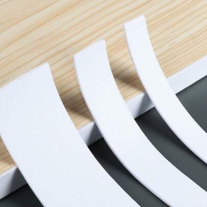 1卷10米/393.7英寸自粘装饰条，墙角线，天花板装饰条，内角线，墙缝填充条，纯色墙面封边条