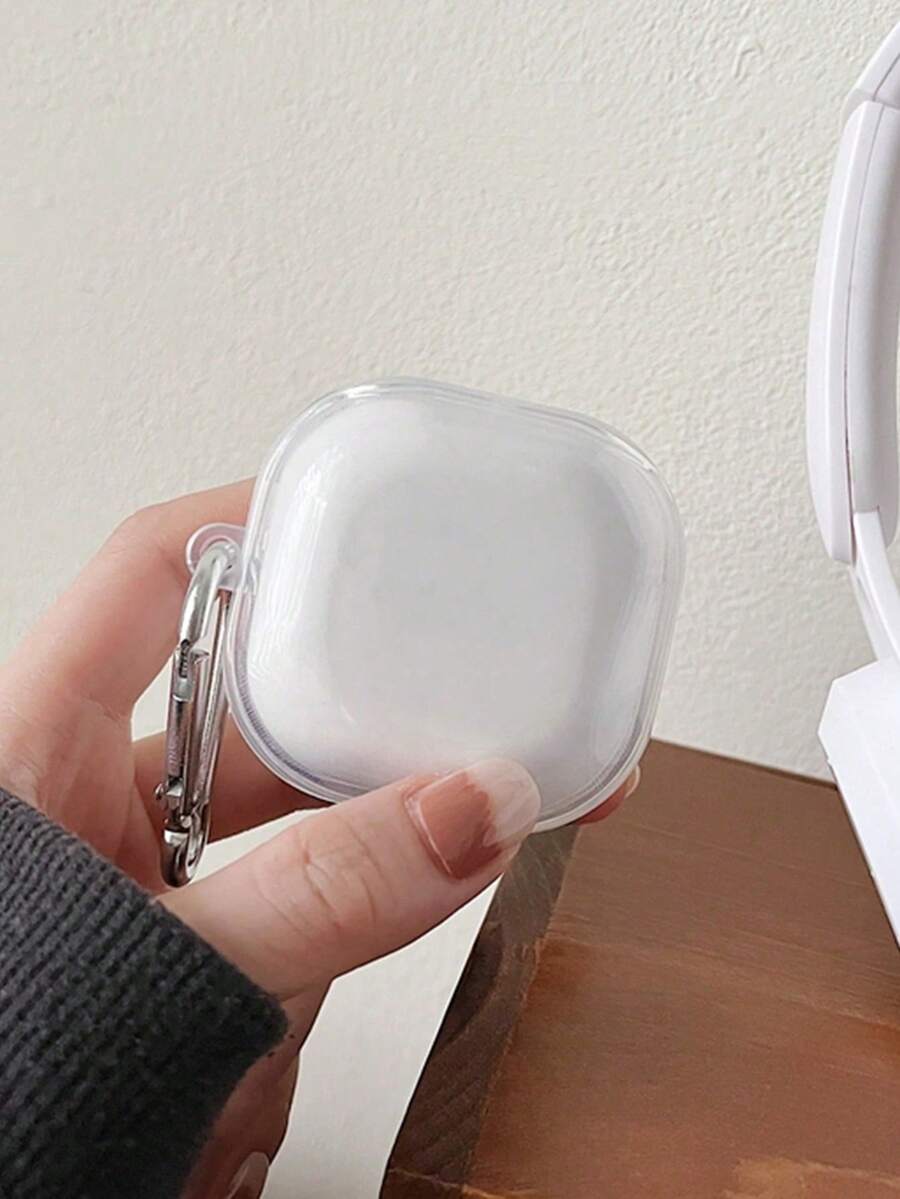 Ốp bảo vệ trong suốt hình hoa, tương thích với tai nghe Bluetooth không dây Galaxy Buds Pro/Buds FE/Buds Live/Buds 2. - Trong sáng - Xem 1