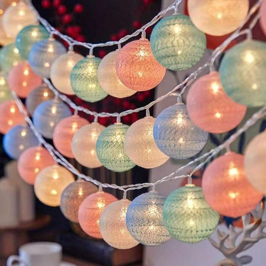 1pc Battery Operated Fairy Ball Light - Suitable For Photography Studio Decor Lighting And Background Illumination, Great For Valentine's Day, Wedding, Party, Christmas And Home Decor (Batteries Not Included) - Color - View 1