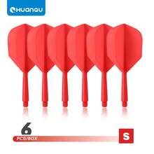HUANQU 6 PIÈCES 2BA Plumes de fléchettes professionnelles universelles à filetage, Set de plumes de fléchettes d'une seule pièce, plumes de fléchettes professionnelles, anti-collision, ne se plient pas facilement, accessoires de fléchettes, manches de fléchettes universels 70 mm/75 mm/80 mm court/moyen/long, 8 options de couleurs - Multicolore - Voir 36