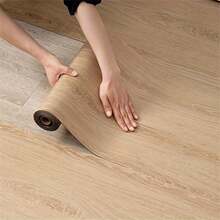 1 Roll 300x40cm Wide PVC Thickened 3D Textured Vintage Wood Grain Self-Adhesive Floor Sticker, Easy Installation, Suitable For Kitchen, Bedroom, Bathroom, Dining Room, Living Room, Countertop, Home Decor And Furniture Renovation - B - View 6