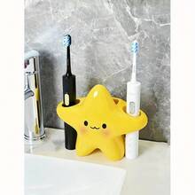 Giá đựng bàn chải đánh răng bằng nhựa hình ngôi sao dễ thương - Một vật dụng sắp xếp phòng tắm độc lập với thiết kế khuôn mặt đáng yêu, được làm bằng nhựa, giá đựng bàn chải và kem đánh răng này giúp tiết kiệm không gian và tô điểm thêm nét duyên dáng cho phòng tắm của bạn. - Nhiều màu - Xem 1