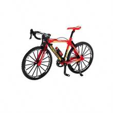 1pc 2026 New Bent Handle Racing Gear Offroad Bicycle 1:8 Scale Simulation Bike Model Toy Decor, Bicycle Model Decor, Desktop Decor, Holiday Party Table Decoration, Birthday/Holiday Gift For Him, Perfect Present - Multicolor - View 6