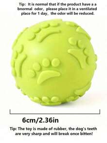 1pc/2pcs/3pcs Pet Latex Ball, Squeaky Sound When Pressed & Chewed, Textured Paw Print Surface, Helps Massage Gums, Suitable For Fetch/Toss Games For Small-Medium Dogs, Pet Supplies - Multicolor - View 2