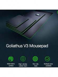 RAZER Tấm lót chuột chơi game Armored Beetle V3, bề mặt được tối ưu hóa cho khả năng theo dõi mượt mà, đế cao su tự nhiên chống trượt, các cạnh được khâu chính xác cho tuổi thọ cao hơn. - Xem 1