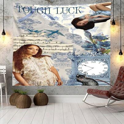 1 Singer Laufey Music Tapestry, Suitable For Music Living Room Decoration, University Dormitory, Bedroom Home Decor, Banner Tapestry, An Ideal Gift For Friends.