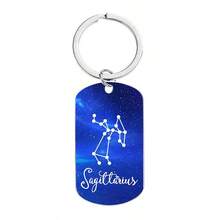 Constellation Keychain Constellation Key Ring With Split Ring, Constellation Design, Suitable For Backpack,Purse Decoration, Valentine's Day Gift - Silver - View 13