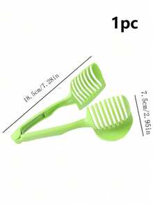 1/2/5pcs Lemon Slicer Kitchen Tool, Potato, Tomato, Sandwich, Fruit & Vegetable Cutter Divider - Lime Green - View 13
