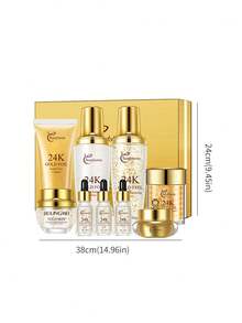 9pcs Women's Moisturizing Skincare Set, For Daily Hydration, Moisture Replenishment, Essence Application, Deep Water Retention, Skin Tightening, Suitable For All Skin Types, As A Gift For Women - D1W1BEA00468 - 查看 10