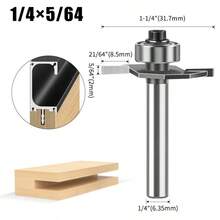 2-In-1 Ball Bearing T-Slot Router Bit, Wood Milling Cutter, Groove Cutting Knife, Chamfer Knife, Pull Handle Knife - Ball Bearing T-blade - View 25