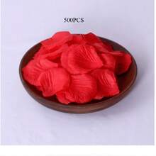 500pcs Artificial Red Rose Petals,Romantic Handmade Flowers,Suitable For Wedding Party Room Layout Home Decoration,Birthday Decoration,Table Centerpieces,Bedroom Decoration,Room Decoration,Bathroom Decoration,Valentine's Day Gift,Graduation Decoration - 紅色 - 查看 7