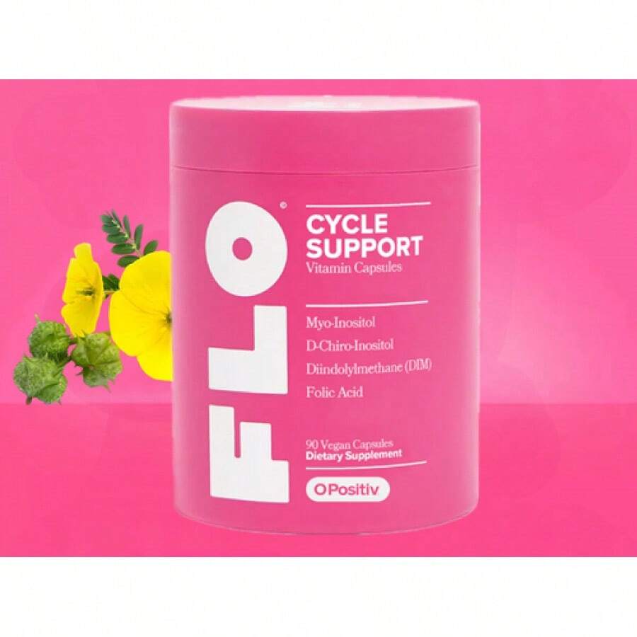 Hormone Balance & Cycle Support Vitamins By FLO, Inositol Supplements, 90 Count - 1瓶 - 查看 1
