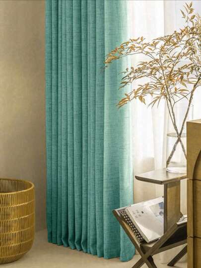 1 pezzo Tenda in lino giapponese, tenda filtrante beige minimalista con accenti marroni, design con passante per asta, adatta per decorazione di soggiorno, balcone e camera da letto, tenda da soggiorno, tenda da camera da letto, tenda decorativa multifunzionale