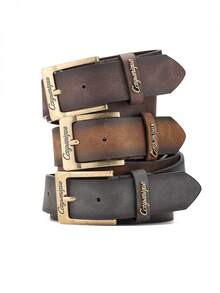 1条新款PU皮皮带，男女通用，休闲复古简约优雅，适合日常佩戴或作为礼物 - BH1013 - 查看 1