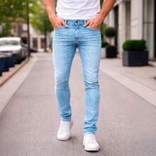 Shendy Vendy Men's Slim Fit Jeans, Slim Fit Style For Men - Blue - View 7