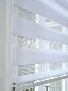 VENECIA Persiana Enrollable Tipo Cortina Roller Duo en 4 tamaños diferentes 80cmx180cm, 100x180cm, 120x180cm y 150x180cm , Diseño Moderno con Filtro de Luz y Privacidad, Disponible en Colores Blanco y Gris Ideal para Hogar u Oficina. - BLANCO - Ver 3