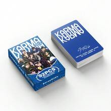 92件/盒 S TRAYKID S（60张LOMO卡片+32张贴纸），K-POP粉丝周边，SKZ限量版粉丝商品，ENEMY收藏照片卡、贴纸，节日礼物 - 彩色 - 查看 6