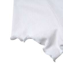 Adidas Women's T-Shirt ESS BABY SS T, Minimalist Comfortable Daily Outdoor Sports Casual Short Sleeve T-Shirt KE1107 - White - View 5