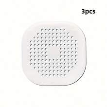 3pcs Silicone Drain Filter Set, Plastic Sink And Bathtub Drain Filter, Kitchen Sink Strainer, Sink Drain Stopper, Hair Catcher Suction Cup Drain Cover - A - View 3