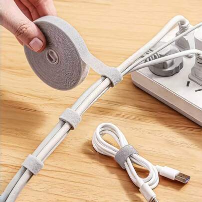 1/3 Roll Reusable Self-Adhesive Magic Binding Strap, Strong Sticky Multi-Functional Cable Organizer, Wire Tie, Plant Fixation