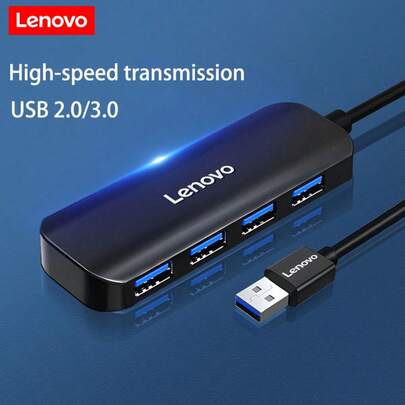  El Hub de Lenovo tiene un chip de alta calidad incorporado, es ligero y portátil, está hecho de material ABS, tiene una textura mate negra brillante y tiene una apariencia elegante. Admite el uso de 4 dispositivos USB al mismo tiempo y puede conectar fácilmente unidades USB, discos duros, ratones, teclados y otros dispositivos. Es compatible con múltiples sistemas y es plug and play.