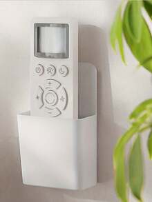 1pc Wall-Mounted Remote Control Storage Box - Suitable For Small Items - Bedroom, Kitchen, Bathroom, Office, Desktop And Other Home Storage And Organization - Multicolor - View 3