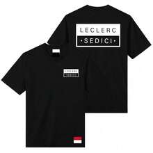 Charles No.16  SEDICI TEE Summer Short Sleeve Cotton Fashion T-Shirt O-Neck Loose Men Women Tshirts Design Graphic Merch - 500910-黑色 - 查看 1