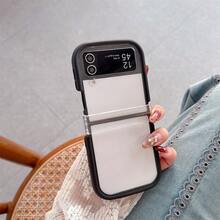 Compatible With Samsung Galaxy Z Flip 7 Phone Case, Minimalist Diamond-Shaped Transparent Phone Case, Phone Protection, Smooth Phone Case, High-Quality Material, Perfect Choice For Gifting Or Personal Use, Compatible With Samsung Galaxy Z Flip 6/Galaxy Z Flip 5/Galaxy Z Flip 4/3 - Multicolor - View 20