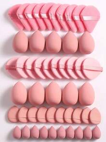 10PCS Large Capacity  Makeup Tools Set Including:10PCS Makeup Sponges For Liquid Makeup+10PCS Mini Makeup Sponges For Liquid Makeup+10PCS Triangle Powder Puffs For Loose Powder And Makeup Setting+10PCS Air Cushion Powder Puffs For Facial Makeup+10PCS Mini Air Cushion Powder Puffs For Facial Concealer Makeup,Makeup,Cheap,Room Decor,Vanity,Travel,Bedroom,Makeup Accessories,Puff,Makeup Blender,Powder Puff,Makeup Sponge,Cheap,Stocking Stuffers,Makeup,Makeup Tools,Cheap Stuff,Gifts,Gifts For Women,Giveaways,Travel,Cheap Stuff,Travel Essential - 西瓜粉 - 查看 1