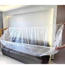 1pc Disposable Furniture Sofa Dust Cover, Elastic Closure Full Coverage Dust-Proof Bed Cover, Renovation Dust Bag - Multicolor - View 12