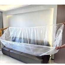 1pc Disposable Furniture Sofa Dust Cover, Elastic Closure Full Coverage Dust-Proof Bed Cover, Renovation Dust Bag - Multicolor - View 18