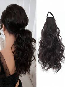 合成编织马尾辫，逼真发丝，自然蓬松，如云朵般柔软，高马尾配瀑布式发圈。 - 彩色 - 查看 14