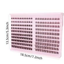 220pcs Natural Look Cluster Eyelashes Kit - 8-16mm D Curl, Hypoallergenic DIY Lash Extensions For A Fluffy & Voluminous Look - C - View 5